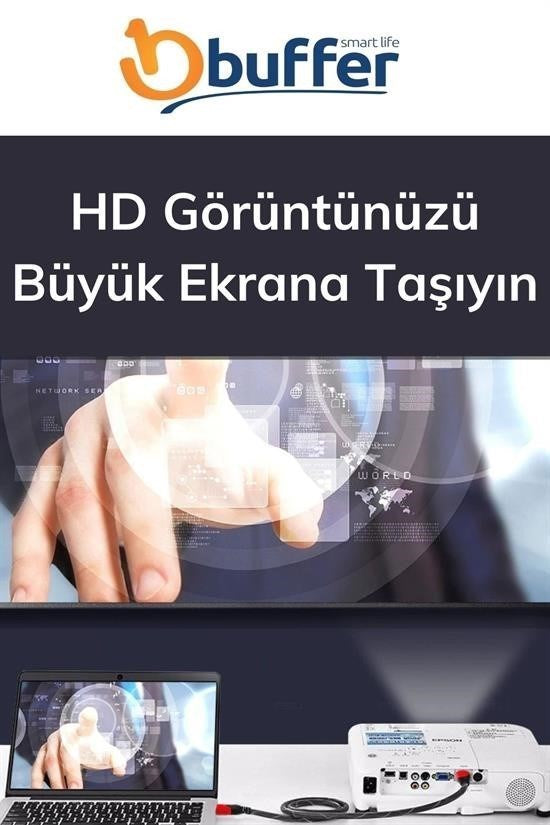 GENEL® HDMI Kablosu HDTV Bilgisayar Uydu Görüntü Ses Full HD Sargılı Görüntü Aktarma Kablosu - UcuzaGeliyor