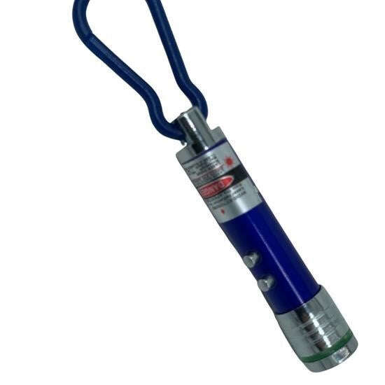 GENEL®  3 Fonksiyonlu Kırmızı Beyaz Işıklı Led Lazer Kedi Köpek Oyuncak Anahtarlık - UcuzaGeliyor