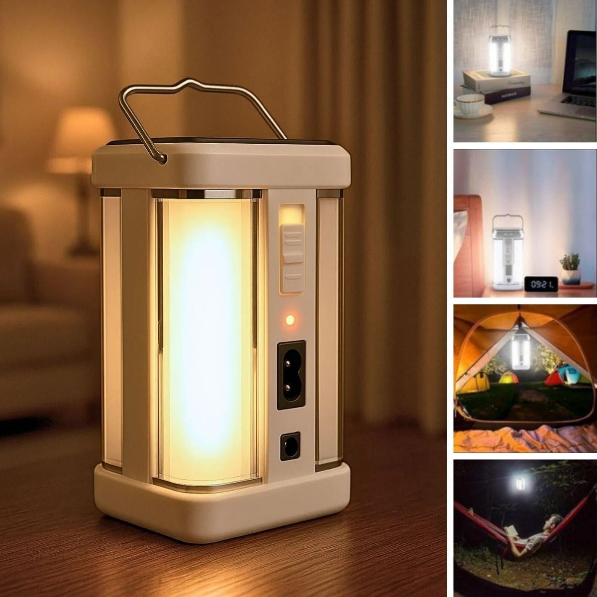 ucuzageliyor®  Güneş Enerjili Şarjlı Işık 1200mAh Yeniden Şarj Edilebilir Batarya YG-7977S