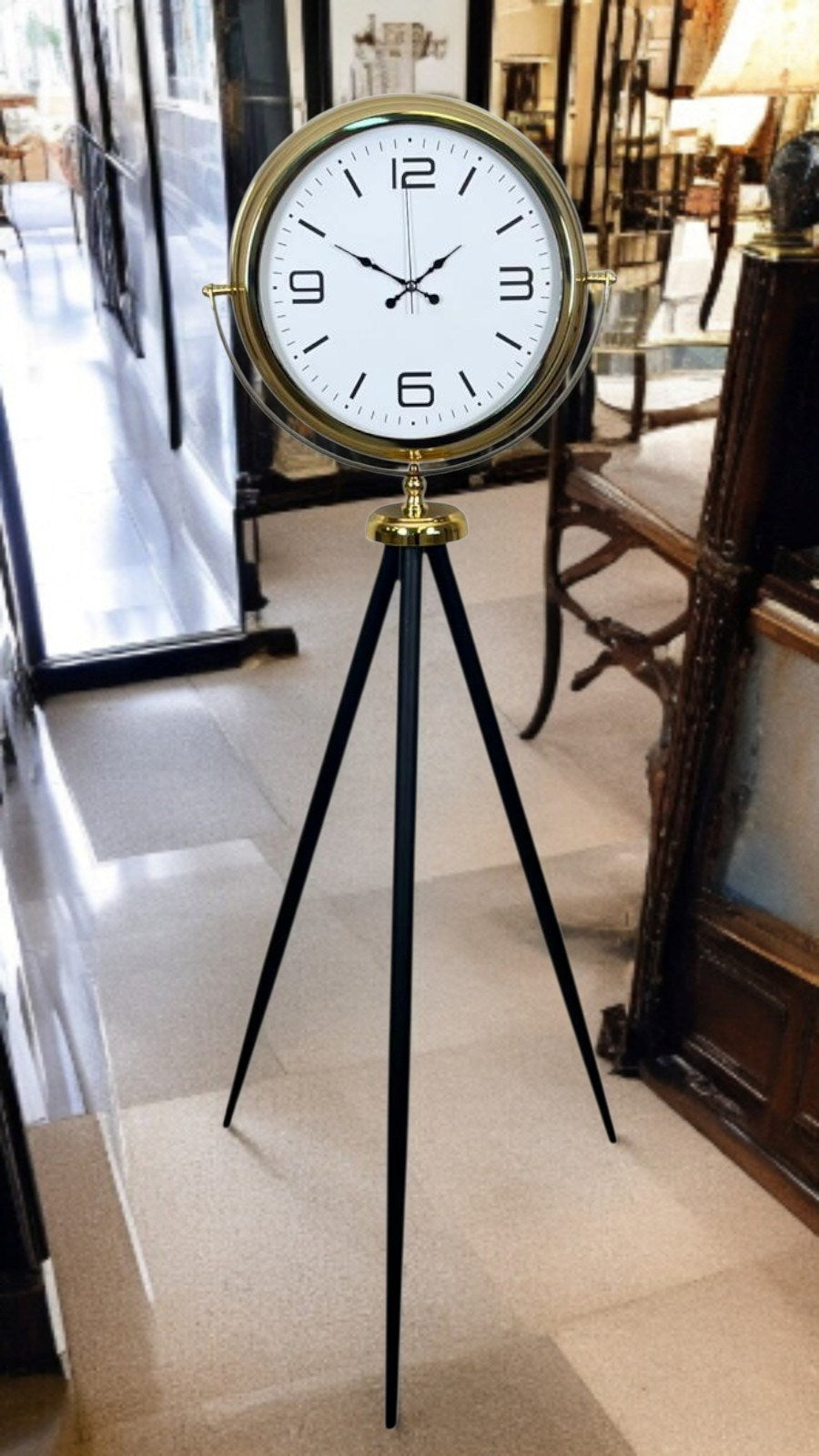 Zentime Elegance Gold Tripod Ayaklı Saat