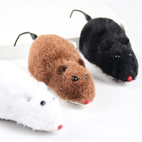 GENEL® Kurmalı Kedi Eğitim Oyuncağı Tüylü Peluş Fare Yakalama İnteraktif Sevimli Eğlenceli Oyuncak - UcuzaGeliyor