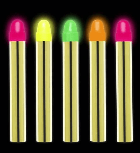 Fosforlu Glow Parti Boyası 6 lı - Karanlıkta Parlayan Yüz Boyası