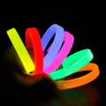 Glow Partisi Fosforlu Ekstra Kalın Bileklik 6 Renk 6 lı Set - Baskı Yapılabilir