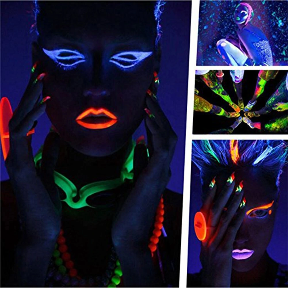 Glowpaint 6 lı Neon Boya - Uv Işıkta Parlayan Makyaj Seti