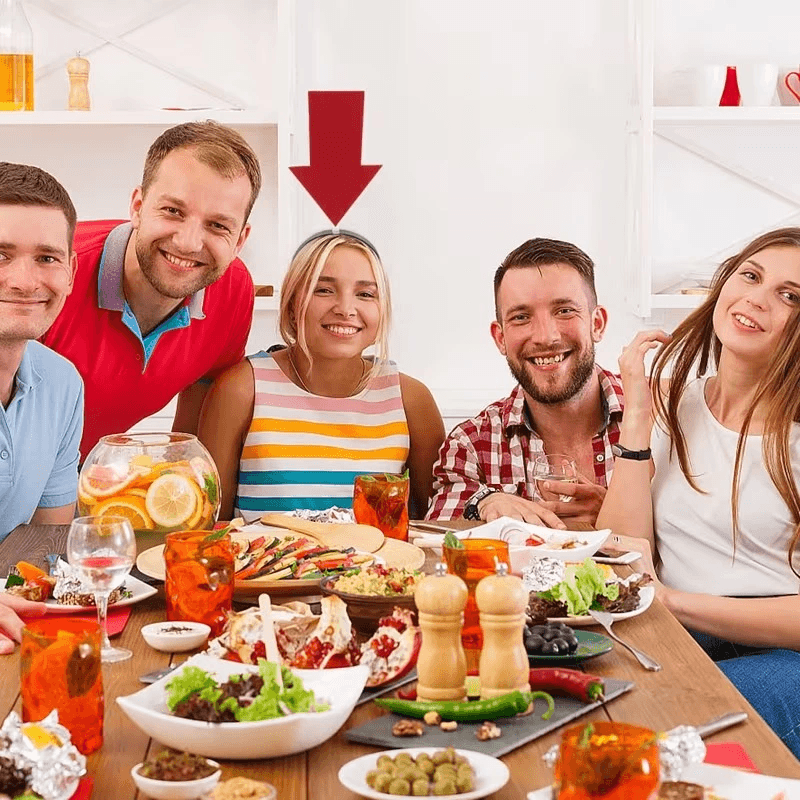 Kişiselleştirilebilir Ok Taç - Üzerine Yazı Yazılabilen Parti Tacı Kırmızı Renk