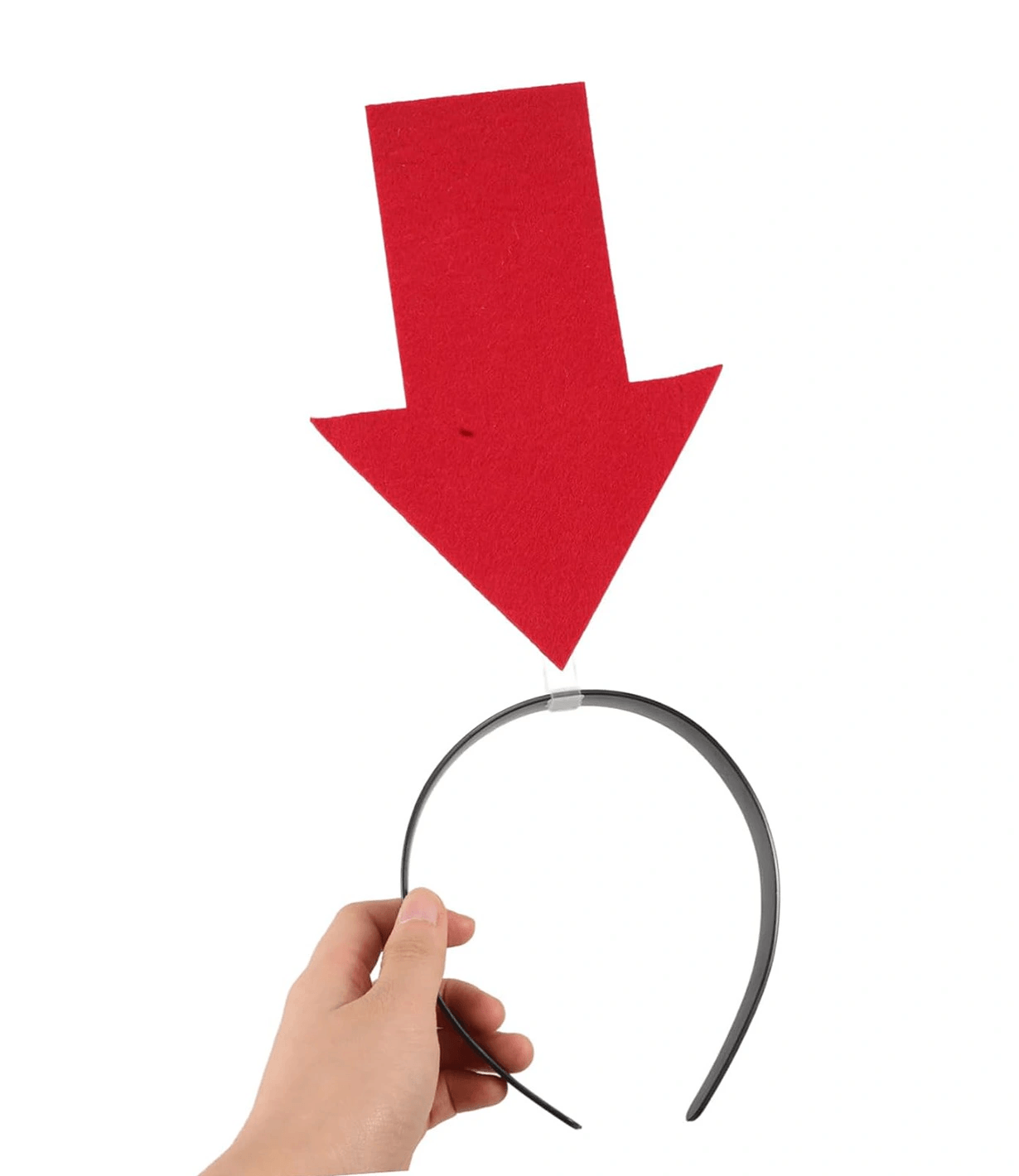 Kişiselleştirilebilir Ok Taç - Üzerine Yazı Yazılabilen Parti Tacı Kırmızı Renk