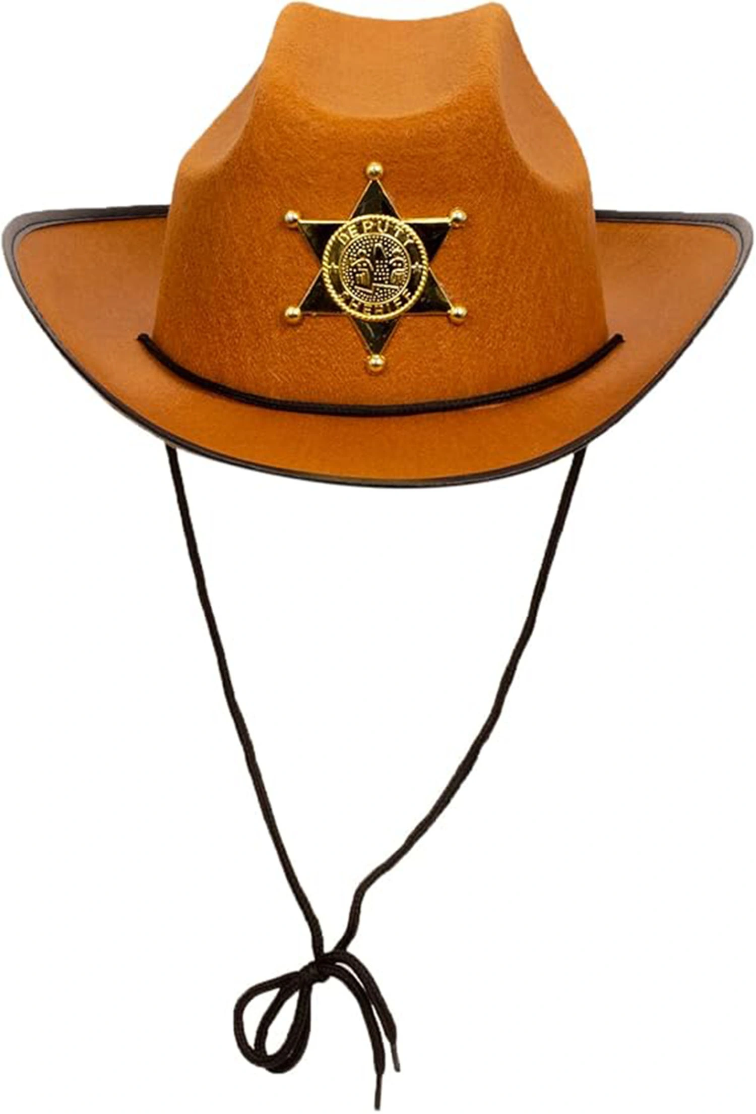 Kovboy Şerif Şapkası Kahve 12 Adet - Kostüm, Parti Ve Gösteri Şapkası