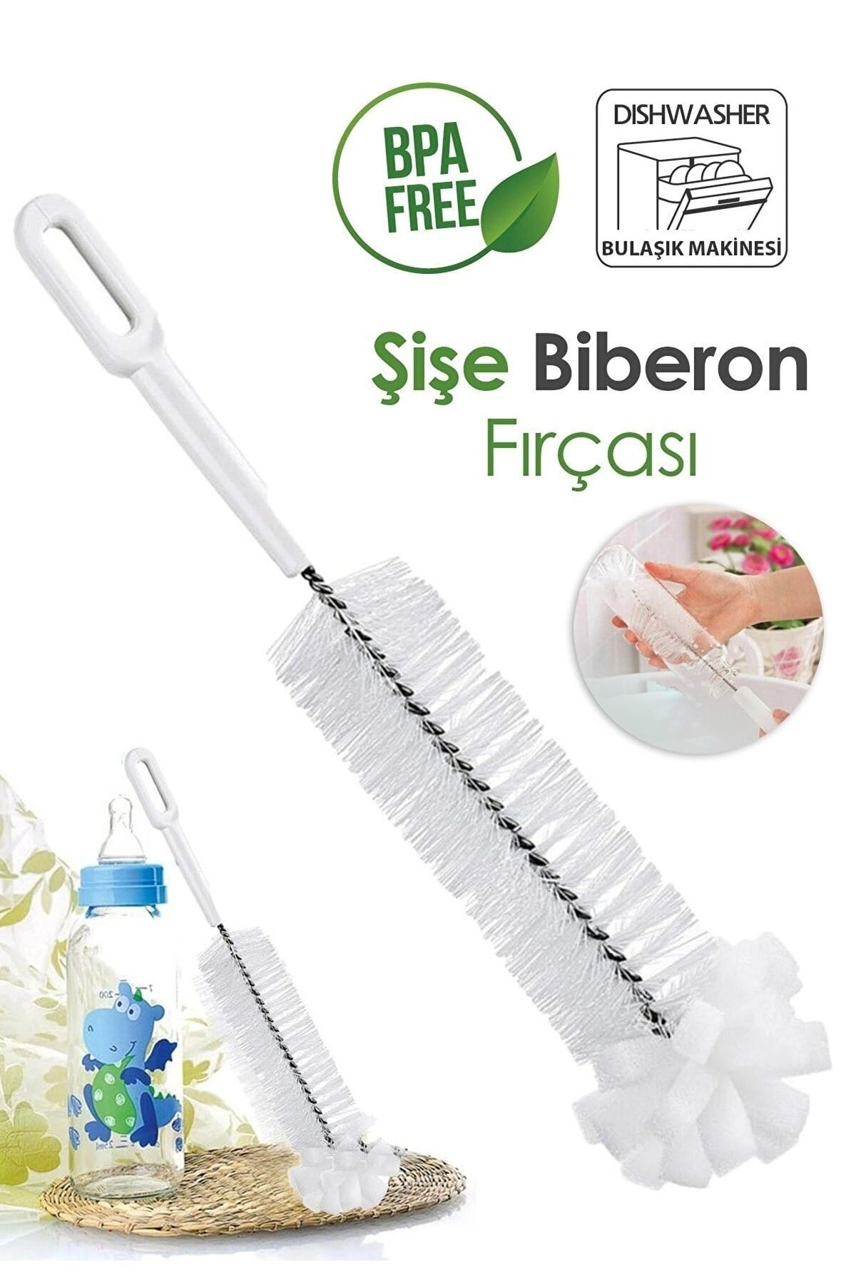 Premium Lüks Şişe Ve Biberon Fırçası - Ultra Dayanıklı Profesyonel Temizlik & Kristal Parlaklık