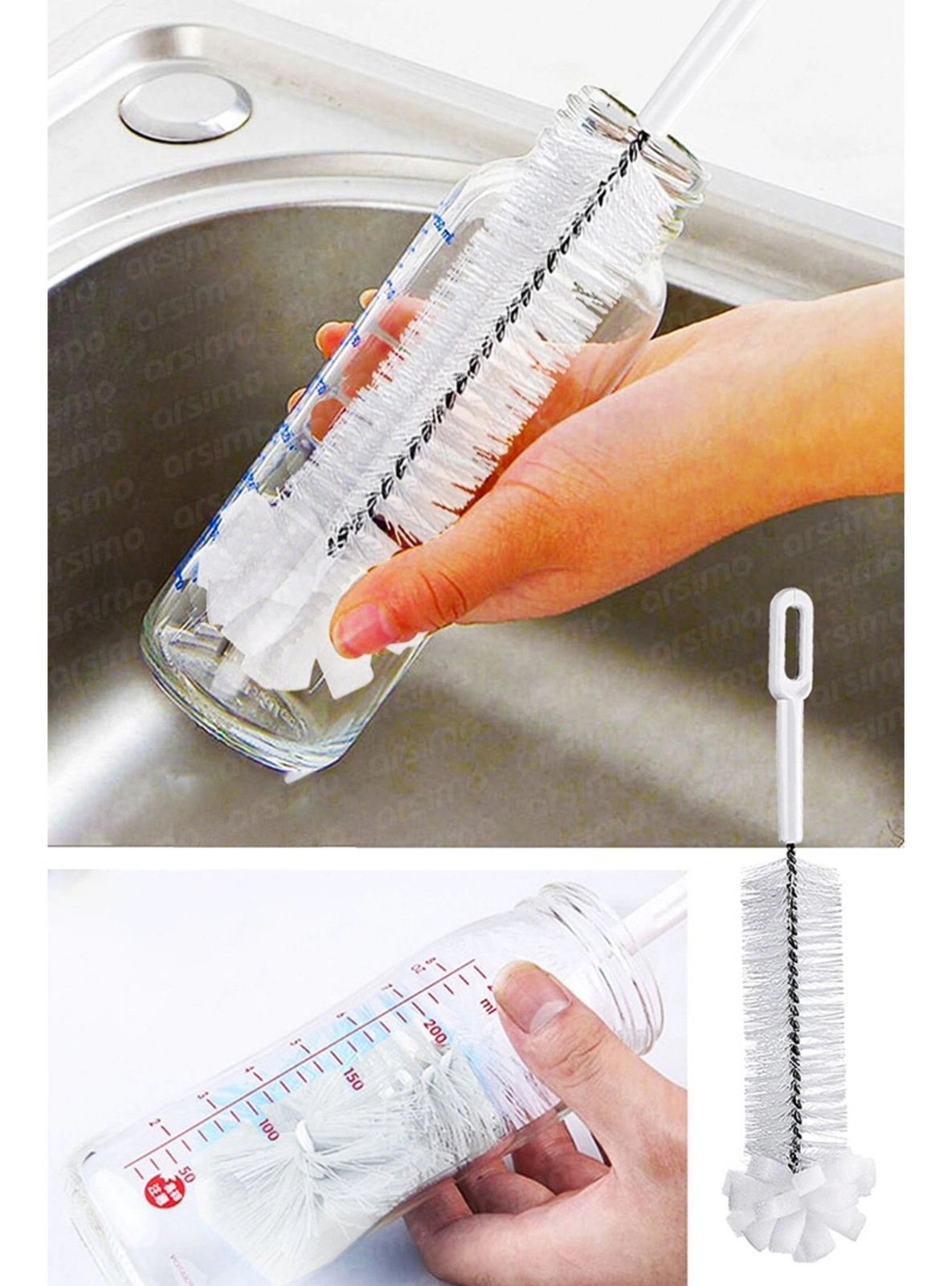 Premium Lüks Şişe Ve Biberon Fırçası - Ultra Dayanıklı Profesyonel Temizlik & Kristal Parlaklık