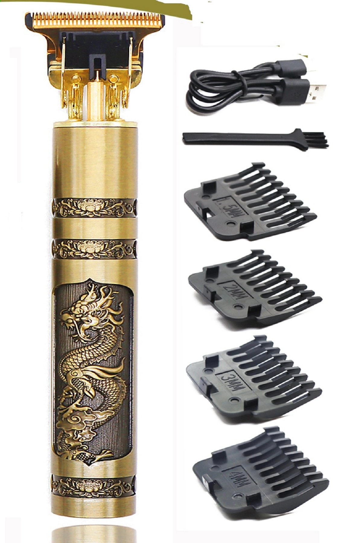 Ps-033 Çelik Kasa Profesyonel T-bıçak Saç Sakal Ense Ve Çizim Tıraş Makinesi