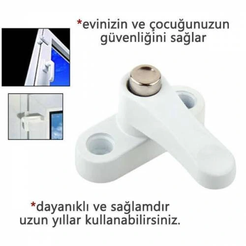 Pvc Kapı Pencere Emniyet Kilidi -  Pimapen Kilidi - Çelik - 6 Adet