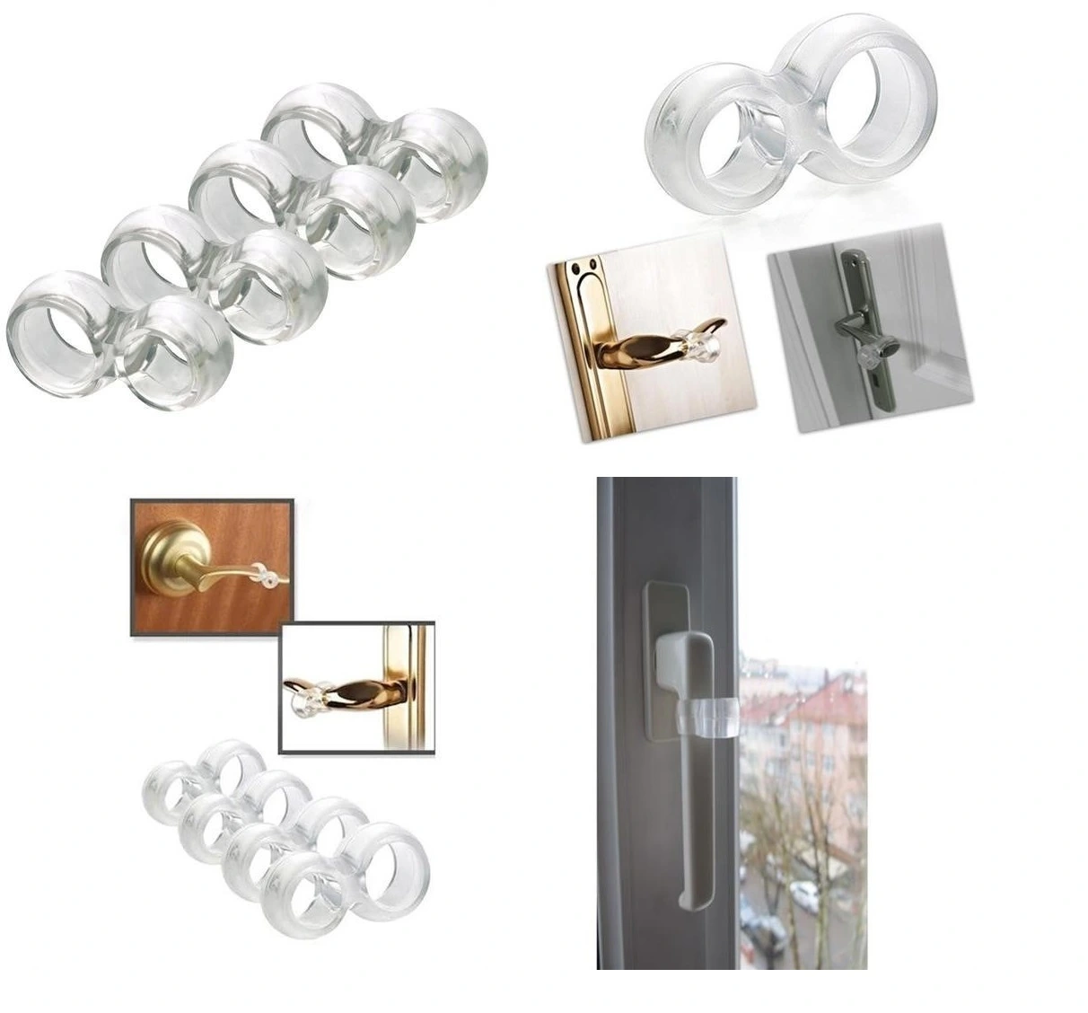 Silikon Kapı & Pencere Vurma Önleyici Stoper Kapı Tamponu 4 Adet