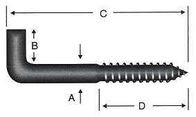 Şofben Çivisi No 1 / 5.8x50 - 10 Adet